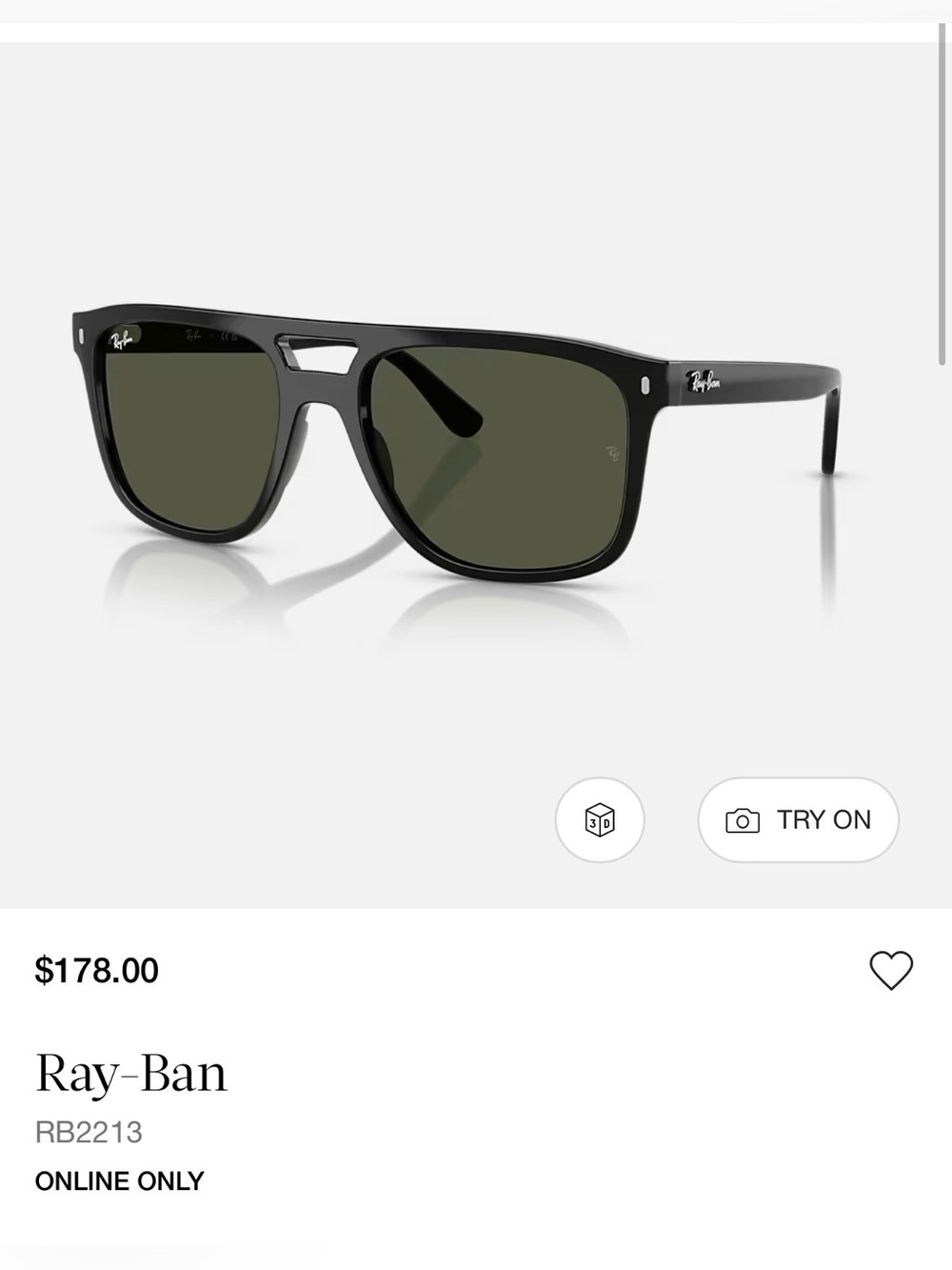 Ray-Ban Black Frame Sunglasses with Dark Lenses
